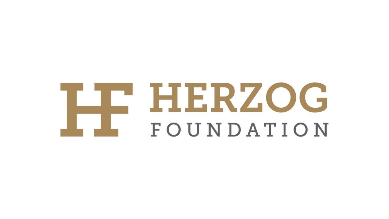 Herzog Foundation logo in gold and gray